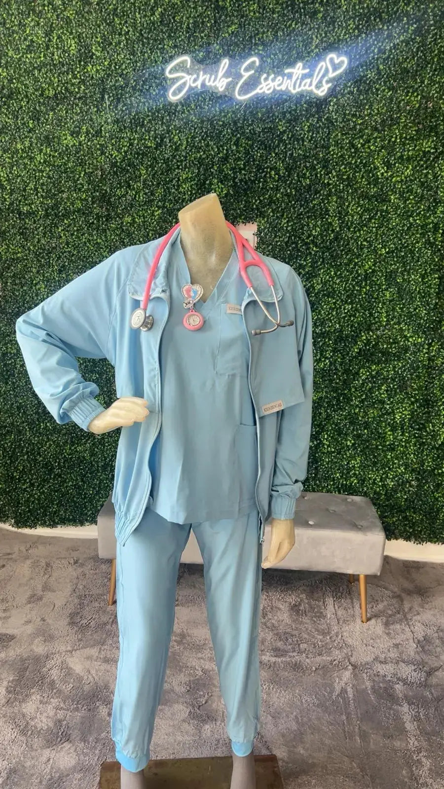 Scrub Essentials Three piece jogger set