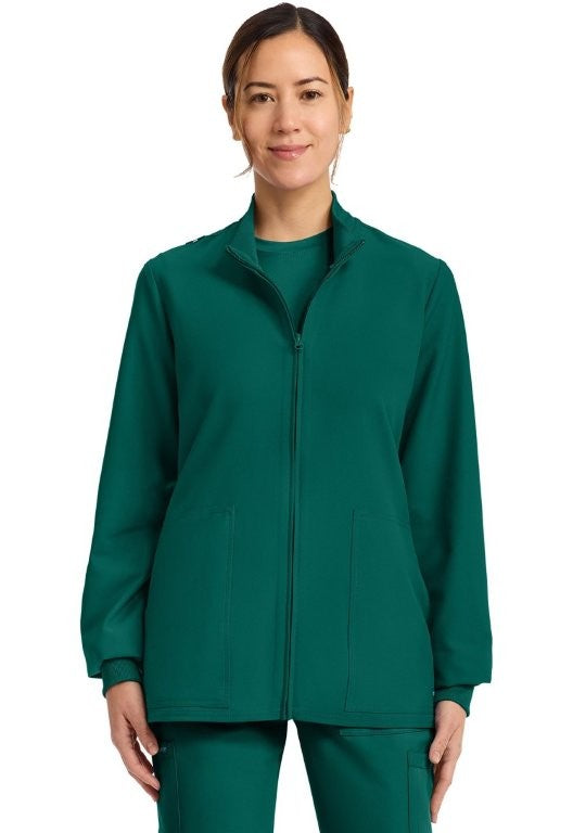 CHEROKEE WW ORIGINALS ULTRA ZIP UP SCRUB JACKET