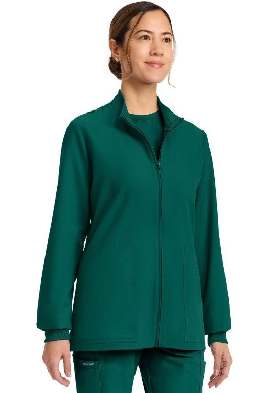 CHEROKEE WW ORIGINALS ULTRA ZIP UP SCRUB JACKET