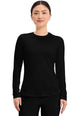 CHEROKEE BASIC LONG SLEEVE UNDERSCRUB KNIT TOP