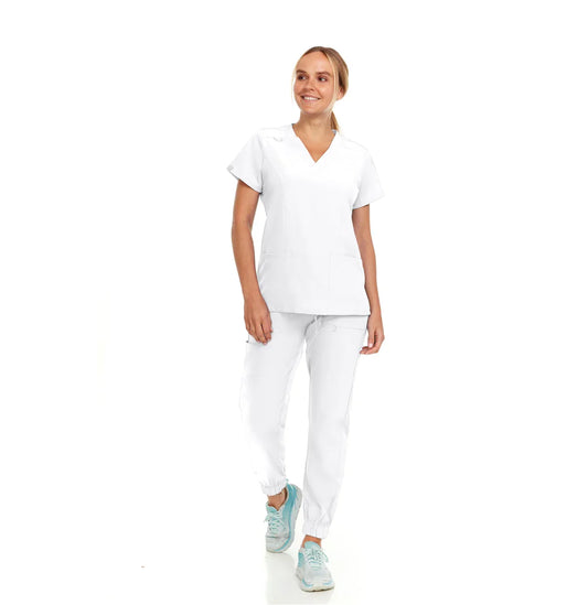 Medical V-neck jogger set - Scrub Essentials 