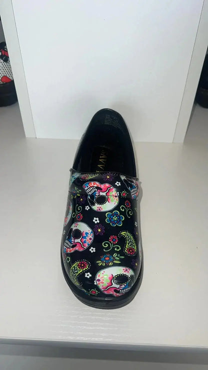 Brandy "Sugar Skull 4 "Nursing Shoe - Scrub Essentials 