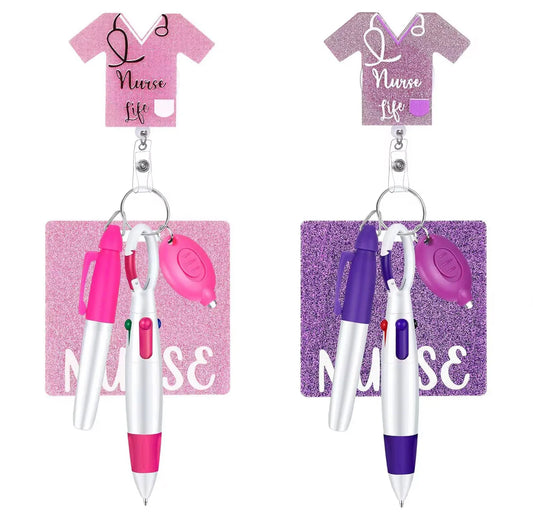 Nurse life badge reel holder - Scrub Essentials 