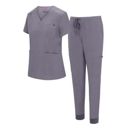 10 POCKET COOL STRETCH JOGGER SCRUB SET - Scrub Essentials 